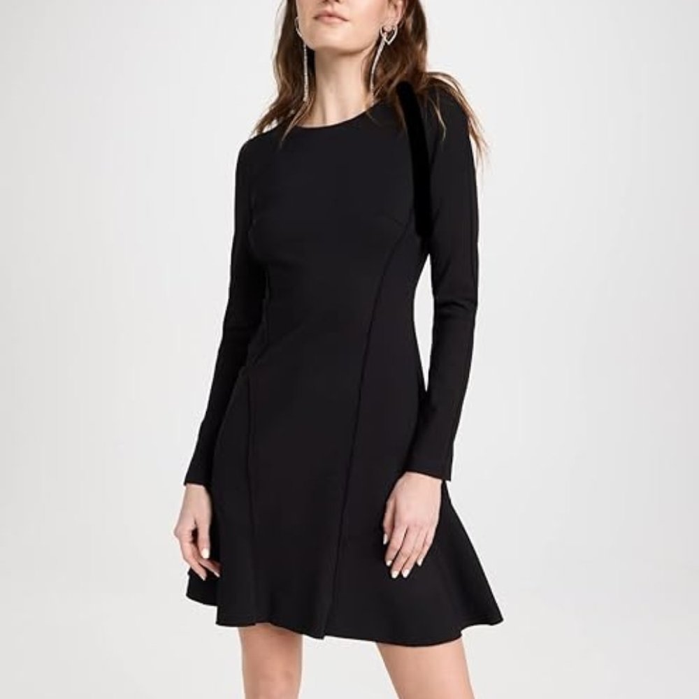 Theory Seam Sculpt Ponte Dress, Black, Sz 8, NWT Never Worn